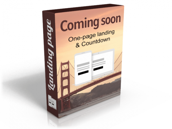 Coming soon - landing page HTML template