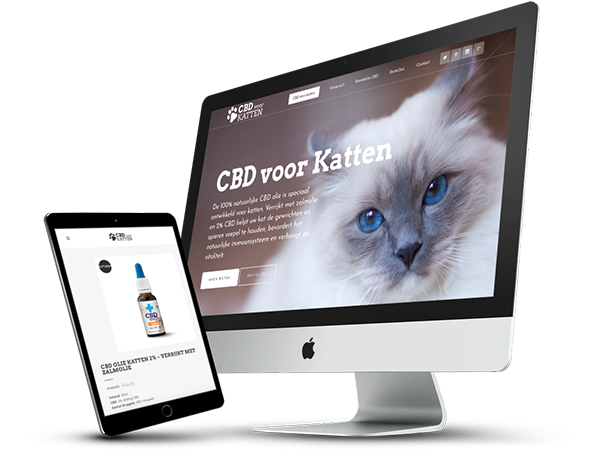 Design CBD voor katten webshop
